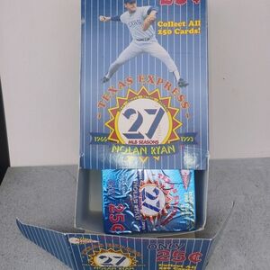 Source Unknown Texas Express Baseball Card Box - Blue